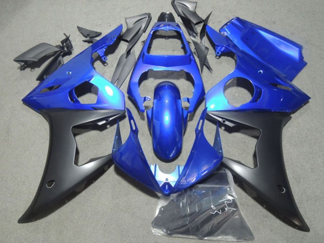 Discount 2003-2004 Blue Matte Black Yamaha YZF R6 Motorcycle Fairing Canada