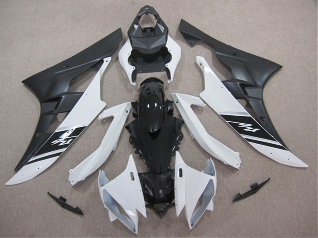 Discount 2006-2007 White Glossy Black Matte Black Yamaha YZF R6 Motorcycle Fairings Canada