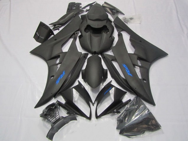 Discount 2006-2007 Matte Black Blue Decals Yamaha YZF R6 Motorcycle Fairings Canada