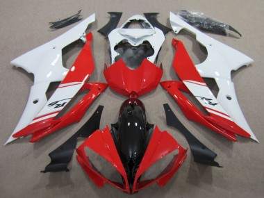 Discount 2008-2016 White Red Glossy Black Yamaha YZF R6 Motorcycle Fairings Kits Canada