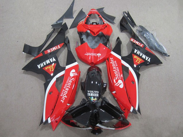 Discount 2008-2016 Red White Glossy Black Volvo Santander Fimer Yamaha YZF R6 Motorcycle Fairings Canada