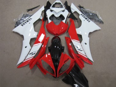 Discount 2008-2016 White Red Glossy Black Yamaha YZF R6 Abs Fairings Canada