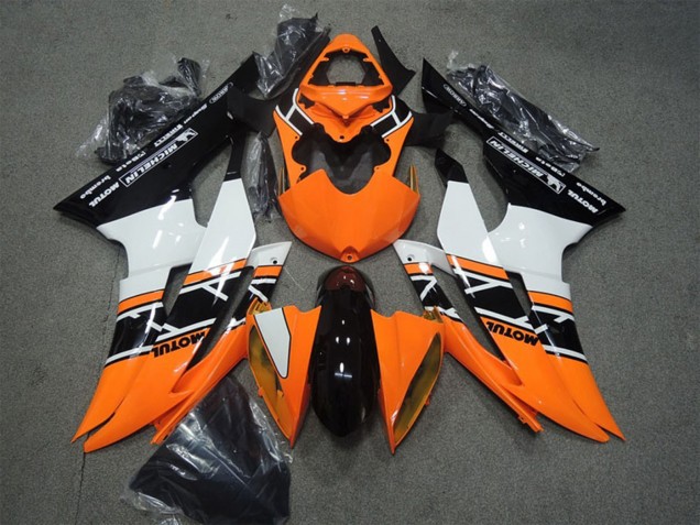 Discount 2008-2016 Orange White Glossy Black Motul Yamaha YZF R6 Motorcycle Fairings Canada