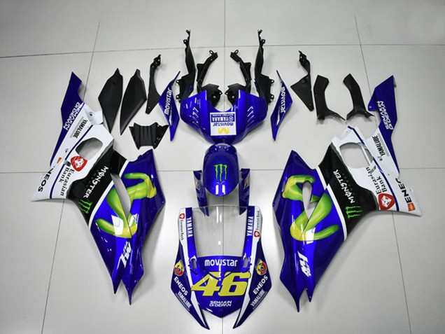 Discount 2017-2023 White Blue Black Green Monster MoviStar 46 Yamaha YZF R6 Motorcycle Fairings Canada