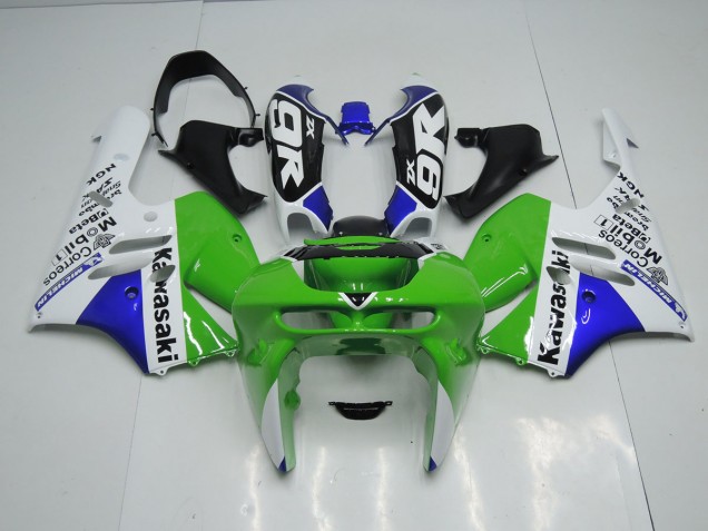 Discount 1994-1997 Green White Kawasaki ZX9R Motorcycle Fairings Kits Canada Discount 1994-1997 Green White Kawasaki ZX9R Motorcycle Fairings Kits Canada