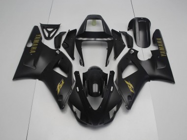 Discount 1998-1999 Matte Black Yellow Yamaha YZF R1 Motorcycle Fairing Kit Canada