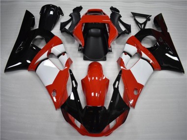 Discount 1998-2002 Yamaha YZF R6 Motorcycle Fairings MF0429 - Black White Canada