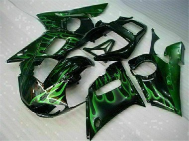 Discount 1998-2002 Yamaha YZF R6 Motorcycle Fairings MF0430 - Green Black Canada