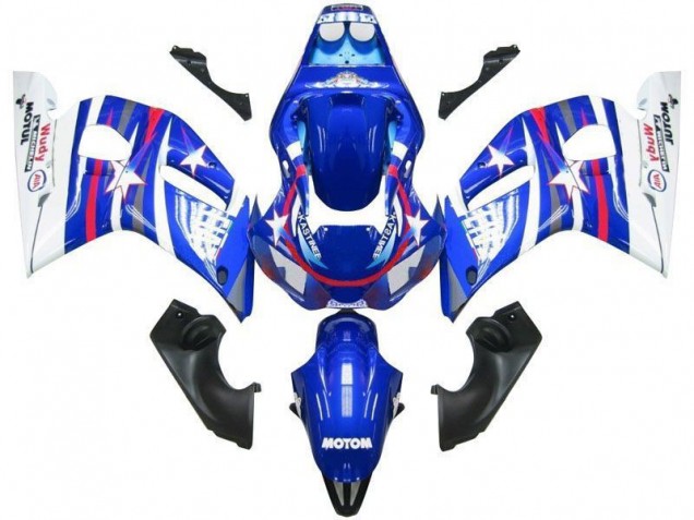 Discount 1998-2002 Blue White Star Fiat Yamaha YZF R6 Motorcycle Fairings Canada Discount 1998-2002 Blue White Star Fiat Yamaha YZF R6 Motorcycle Fairings Canada