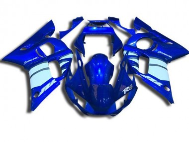 Discount 1998-2002 Blue and White Yamaha YZF R6 Motorbike Fairings Canada