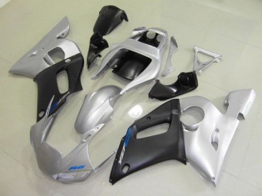 Discount 1998-2002 Black Silver Yamaha YZF R6 Motorcycle Fairings Kit Canada