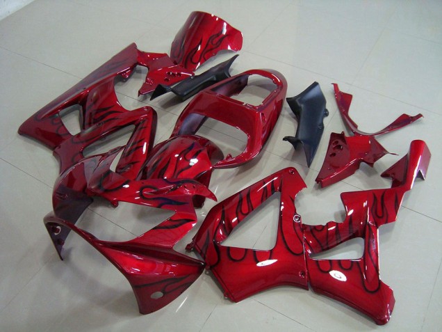 Discount 2000-2001 Red Black Flame Honda CBR900RR 929 Bike Fairing Canada Discount 2000-2001 Red Black Flame Honda CBR900RR 929 Bike Fairing Canada