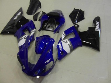 Discount 2000-2001 Blue Black White Yamaha YZF R1 Motorcycle Fairings Kit Canada