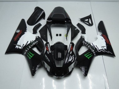 Discount 2000-2001 Black White Monster Yamaha YZF R1 Bike Fairing Canada