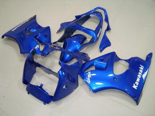 Discount 2000-2002 Blue with White Decals Kawasaki ZX6R Motorcycle Replacement Fairings Canada Discount 2000-2002 Blue with White Decals Kawasaki ZX6R Motorcycle Replacement Fairings Canada
