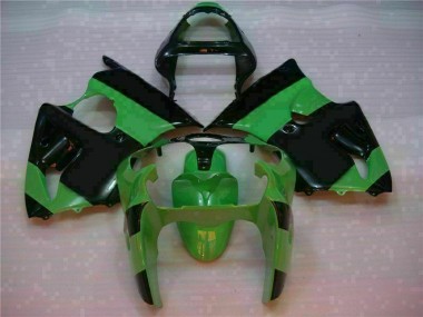 Discount 2000-2002 Green Black Kawasaki ZX6R Motorcycle Fairings Canada
