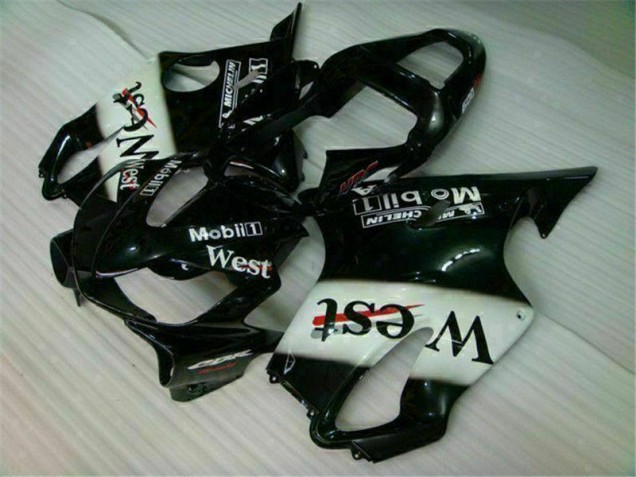 Discount 2001-2003 White Black West Honda CBR600 F4i Bike Fairings Canada Discount 2001-2003 White Black West Honda CBR600 F4i Bike Fairings Canada