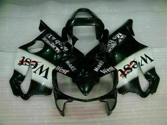 Discount 2001-2003 White Black West Honda CBR600 F4i Bike Fairings Canada Discount 2001-2003 White Black West Honda CBR600 F4i Bike Fairings Canada