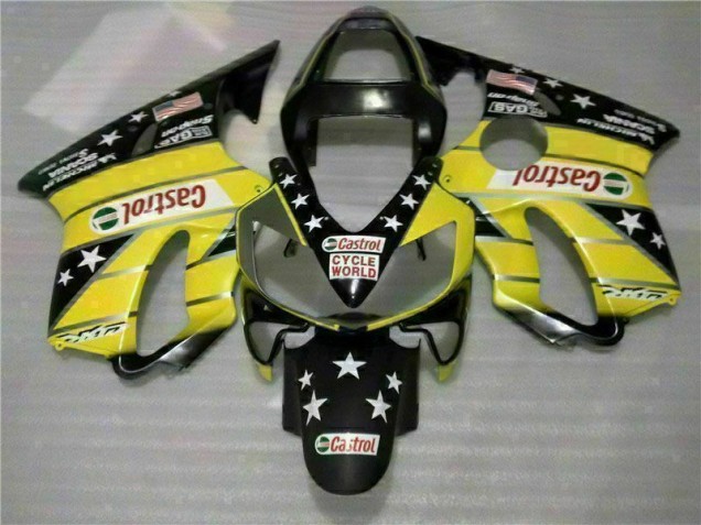 Discount 2001-2003 Yellow Black Castrol Cycle World Honda CBR600 F4i Motorcycle Bodywork Canada Discount 2001-2003 Yellow Black Castrol Cycle World Honda CBR600 F4i Motorcycle Bodywork Canada