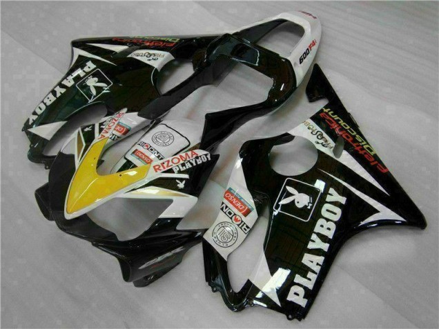 Discount 2001-2003 Yellow Silver Black Playboy Honda CBR600 F4i Motorcycle Fairing Kit Canada Discount 2001-2003 Yellow Silver Black Playboy Honda CBR600 F4i Motorcycle Fairing Kit Canada