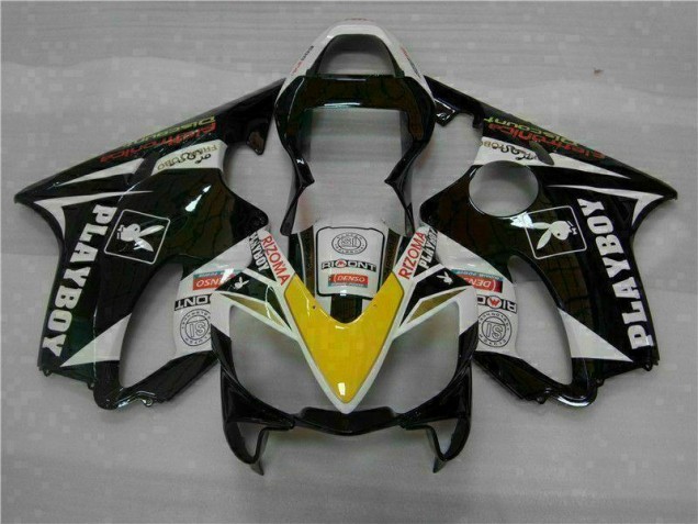 Discount 2001-2003 Yellow Silver Black Playboy Honda CBR600 F4i Motorcycle Fairing Kit Canada Discount 2001-2003 Yellow Silver Black Playboy Honda CBR600 F4i Motorcycle Fairing Kit Canada