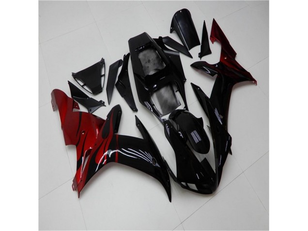 Discount 2002-2003 Black Red Yamaha YZF R1 Motorcycle Fairing Canada Discount 2002-2003 Black Red Yamaha YZF R1 Motorcycle Fairing Canada