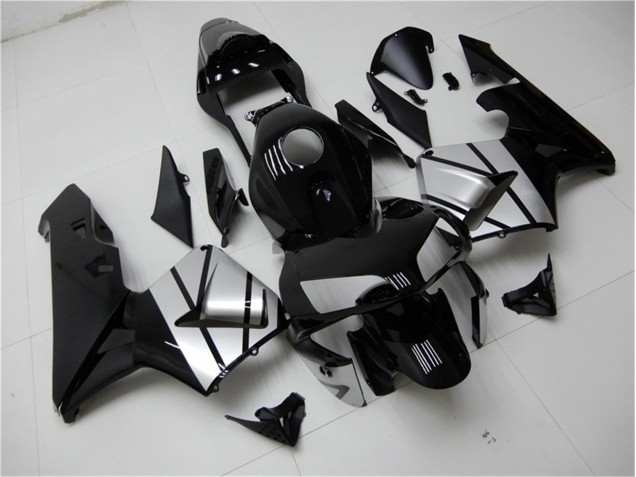 Discount 2003-2004 Black Silver Honda CBR600RR Bike Fairing Canada Discount 2003-2004 Black Silver Honda CBR600RR Bike Fairing Canada