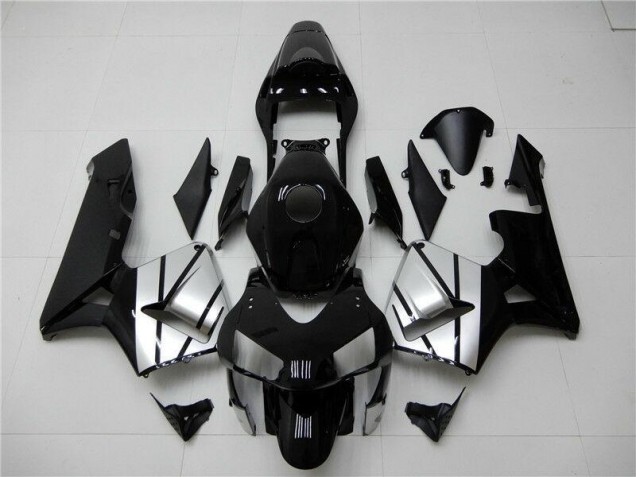 Discount 2003-2004 Black Silver Honda CBR600RR Bike Fairing Canada Discount 2003-2004 Black Silver Honda CBR600RR Bike Fairing Canada