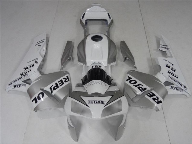 Discount 2003-2004 Silve White Black Repsol Honda CBR600RR Bike Fairings Canada Discount 2003-2004 Silve White Black Repsol Honda CBR600RR Bike Fairings Canada