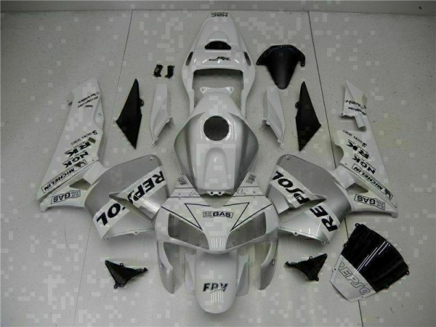 Discount 2003-2004 White Repsol CBR600RR Bike Fairing Kit Canada Discount 2003-2004 White Repsol CBR600RR Bike Fairing Kit Canada