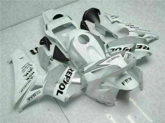 Discount 2003-2004 White Silver Repsol Honda CBR600RR Replacement Fairings Canada Discount 2003-2004 White Silver Repsol Honda CBR600RR Replacement Fairings Canada