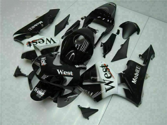 Discount 2003-2004 Black West Honda CBR600RR Motorcycle Fairings Kit Canada Discount 2003-2004 Black West Honda CBR600RR Motorcycle Fairings Kit Canada