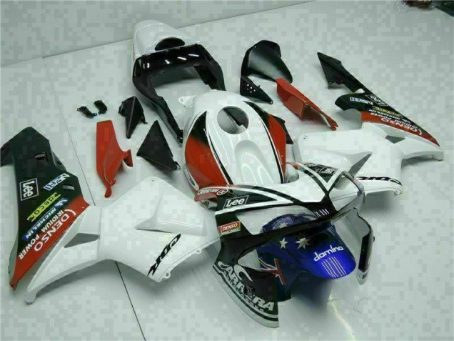 Discount 2003-2004 White Blue Honda CBR600RR Motorcycle Fairings Canada Discount 2003-2004 White Blue Honda CBR600RR Motorcycle Fairings Canada