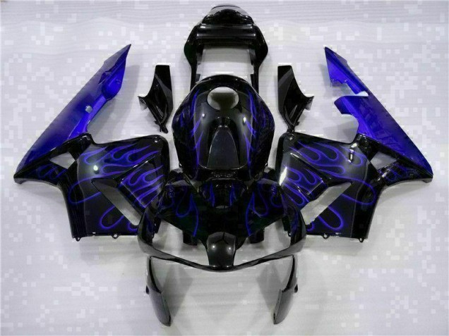 Discount 2003-2004 Black with Blue Flame Honda CBR600RR Motorcycle Fairing Kits Canada Discount 2003-2004 Black with Blue Flame Honda CBR600RR Motorcycle Fairing Kits Canada