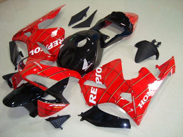 Discount 2003-2004 Black Spider Man Repsol Honda CBR600RR Motorcycle Fairing Kits Canada Discount 2003-2004 Black Spider Man Repsol Honda CBR600RR Motorcycle Fairing Kits Canada