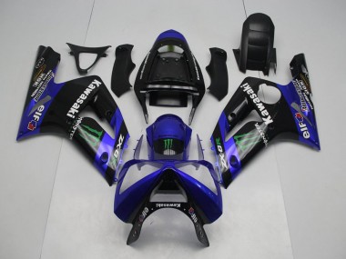 Discount 2003-2004 Blue Monster Kawasaki ZX6R Motorbike Fairing Canada