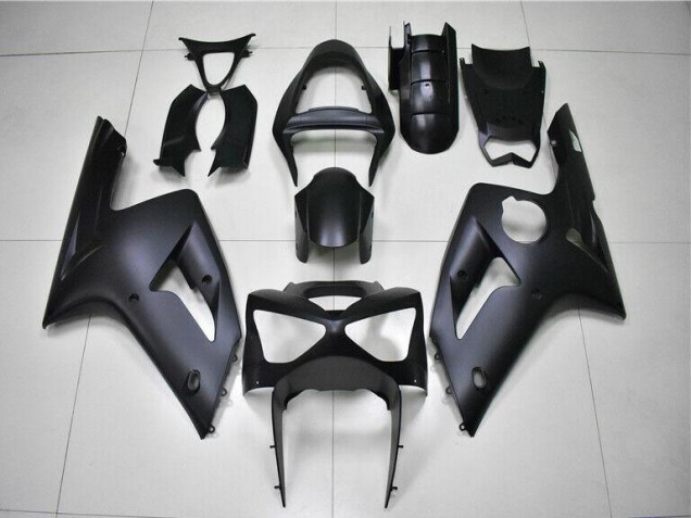Discount 2003-2004 Matte Black Kawasaki ZX6R Motorbike Fairing Kits Canada Discount 2003-2004 Matte Black Kawasaki ZX6R Motorbike Fairing Kits Canada