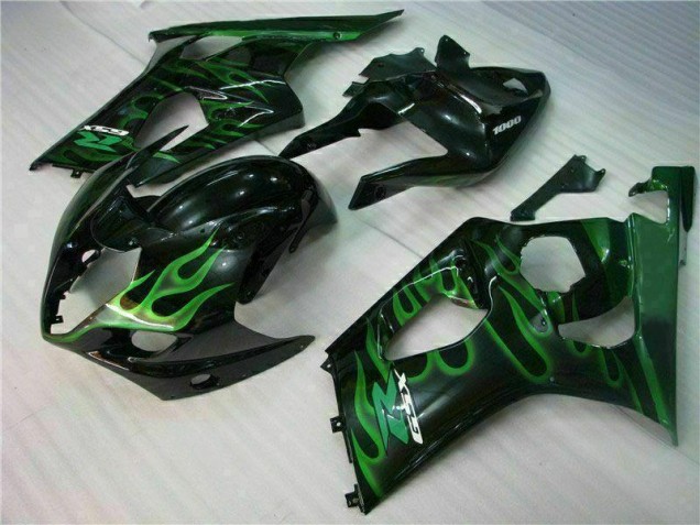 Discount 2003-2004 Green Black Suzuki GSXR 1000 Motorbike Fairing Canada Discount 2003-2004 Green Black Suzuki GSXR 1000 Motorbike Fairing Canada