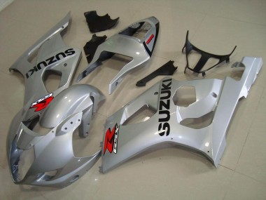 Discount 2003-2004 Silver Suzuki GSXR 1000 Bike Fairing Kit Canada