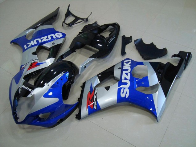 Discount 2003-2004 Blue Silver Suzuki GSXR 1000 Motorcycle Fairings Canada Discount 2003-2004 Blue Silver Suzuki GSXR 1000 Motorcycle Fairings Canada
