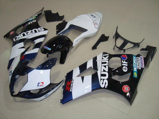 Discount 2003-2004 White Black Elf Suzuki GSXR 1000 Motorcycle Fairing Kit Canada Discount 2003-2004 White Black Elf Suzuki GSXR 1000 Motorcycle Fairing Kit Canada