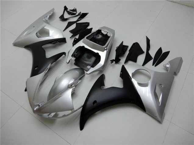 Discount 2003-2005 Silver Black Yamaha YZF R6 Motorcycle Fairings Canada Discount 2003-2005 Silver Black Yamaha YZF R6 Motorcycle Fairings Canada