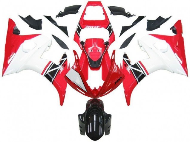 Discount 2003-2005 Red White Black Yamaha YZF R6 Motorcycle Bodywork Canada Discount 2003-2005 Red White Black Yamaha YZF R6 Motorcycle Bodywork Canada