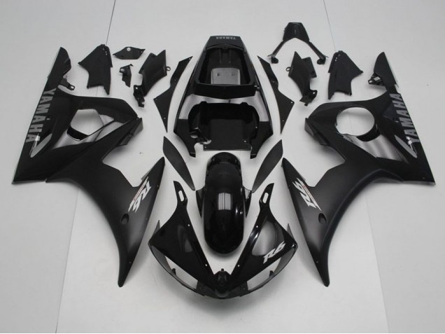 Discount 2003-2005 Black with Silver Decals Yamaha YZF R6 Motorcycle Fairing Kits Canada Discount 2003-2005 Black with Silver Decals Yamaha YZF R6 Motorcycle Fairing Kits Canada