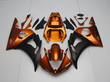 Discount 2003-2005 Brown and Matte Black Yamaha YZF R6 Bike Fairings Canada