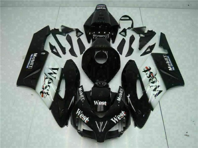 Discount 2004-2005 Black West Honda CBR1000RR Replacement Motorcycle Fairings Canada Discount 2004-2005 Black West Honda CBR1000RR Replacement Motorcycle Fairings Canada