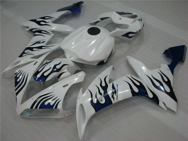 Discount 2004-2006 White Blue Flame Yamaha YZF R1 Replacement Fairings Canada Discount 2004-2006 White Blue Flame Yamaha YZF R1 Replacement Fairings Canada