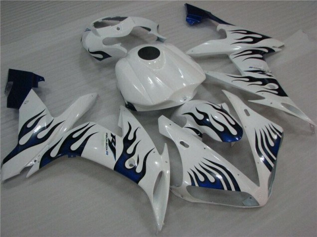 Discount 2004-2006 White Blue Flame Yamaha YZF R1 Replacement Fairings Canada Discount 2004-2006 White Blue Flame Yamaha YZF R1 Replacement Fairings Canada