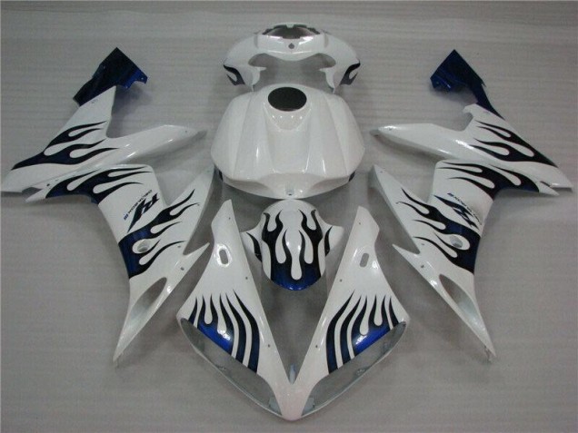 Discount 2004-2006 White Blue Flame Yamaha YZF R1 Replacement Fairings Canada Discount 2004-2006 White Blue Flame Yamaha YZF R1 Replacement Fairings Canada