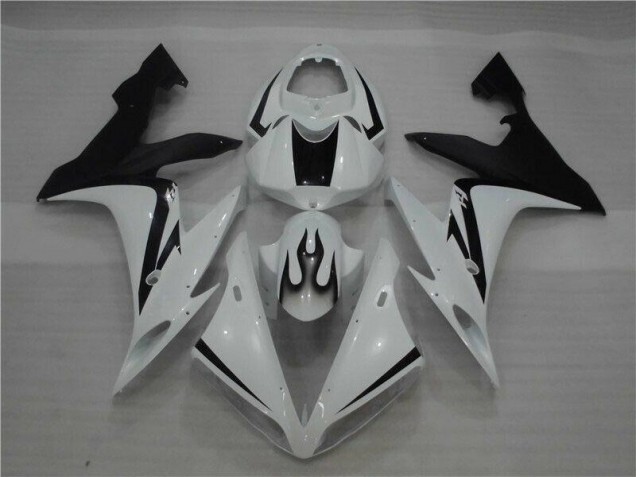 Discount 2004-2006 White Black Flame Yamaha YZF R1 Motor Fairings Canada Discount 2004-2006 White Black Flame Yamaha YZF R1 Motor Fairings Canada